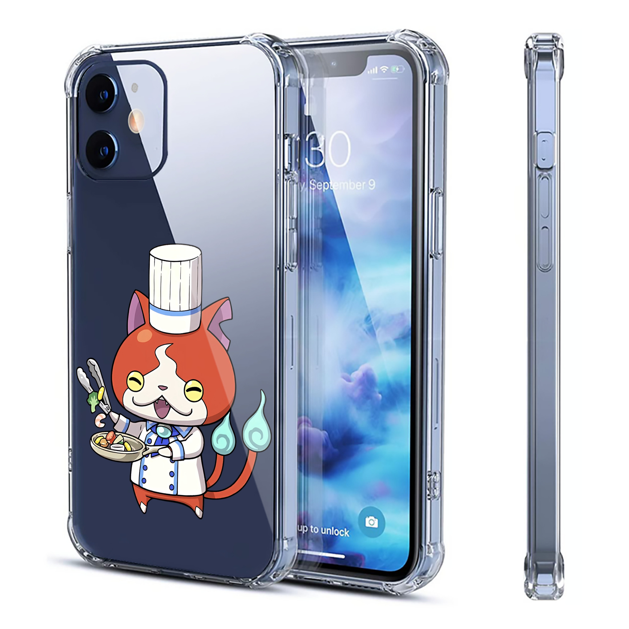 （画像用） 妖怪ウォッチ Yo-kai Watch 【iPhone 12シリーズ対応】透明スマホケース（クリアソフトケース）